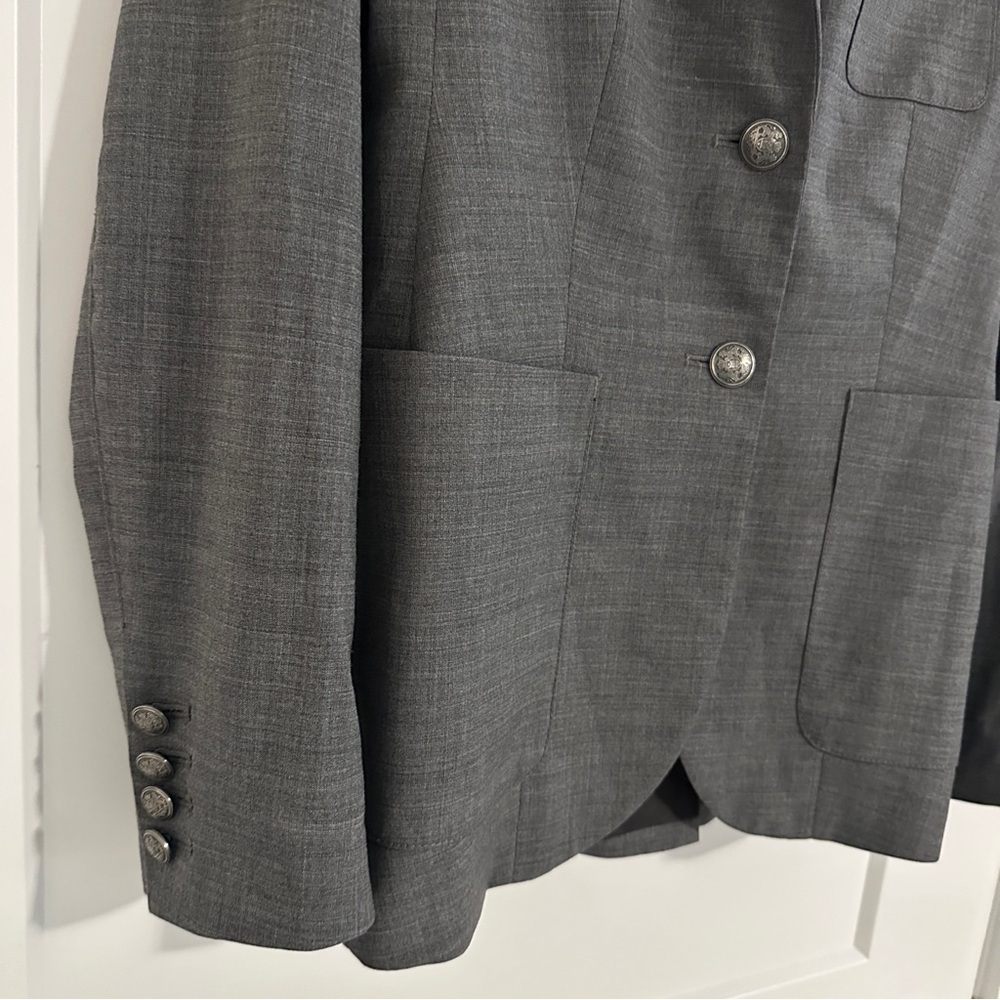 Aritzia Talula Charcoal Wool Blend Blazer Size 4 Women’s - Picture 2 of 8